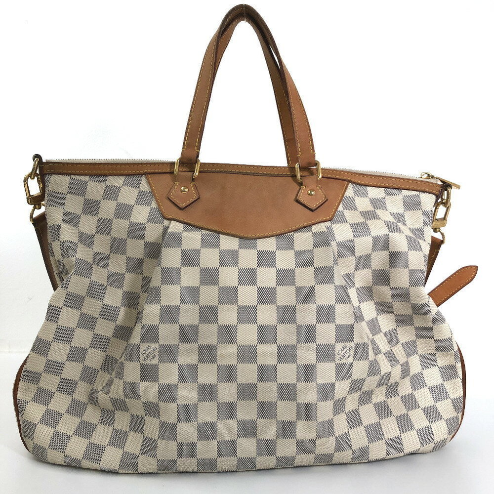 Louis Vuitton Siracusa GM Damier Azur Canvas Shoulder Bag - Picture 4 of 14